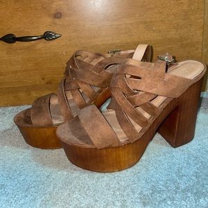 Charolette Russe | Brown Sandals with Heel